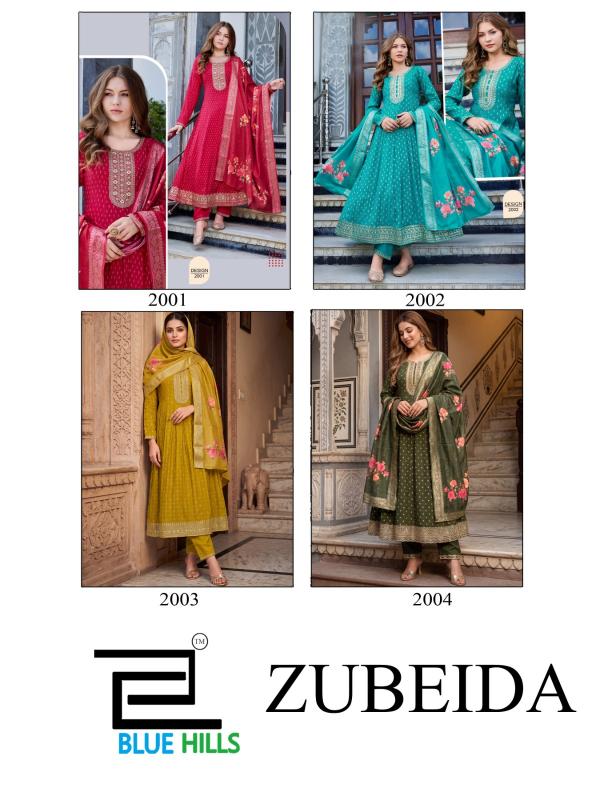 Blue hills zubeida anarkali designer kurtis wholesale online
